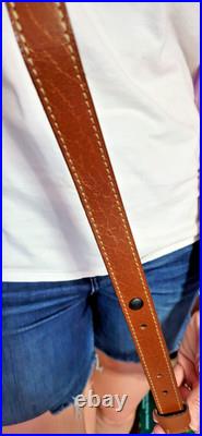 Padded RIFLE Firearm SLING with Authentic ALLIGATOR skin Aqua blue leather strap