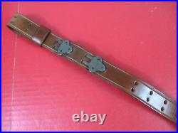 Post-WWII US ARMY M1907 Leather Sling with3-Hooks M1 Garand & BAR Rifle MRT 3-59