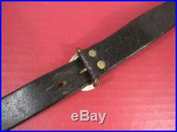 Pre-WWI French Army Leather Rifle Sling for Mle 1866 Chassepot Rifle Original