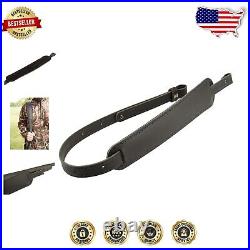 Premium BF500 Leather Rifle Sling with Suede Padding Non-Slip Comfort Design