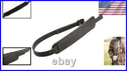 Premium BF500 Leather Rifle Sling with Suede Padding Non-Slip Comfort Design