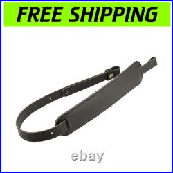 Premium Buffalo Leather Padded Rifle Sling 42 Inch, No-Slip Comfort Support