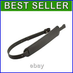 Premium Buffalo Leather Rifle Sling with Non-Slip Suede 32 to 42 Adjustable