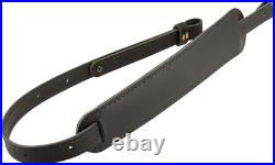 Premium Buffalo Leather Rifle Sling with Non-Slip Suede 32 to 42 Adjustable