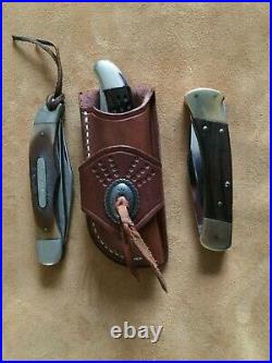 Premium Custom Buck 110 Case 6265 Heavy Leather Knife Sheath Rifle Sling