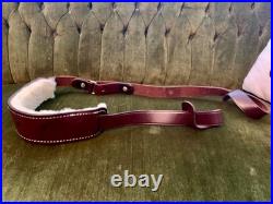 RARE Vintage 80s ORVIS Shotgun Carry Sling Brown Leather NIB