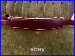 RARE Vintage 80s ORVIS Shotgun Carry Sling Brown Leather NIB