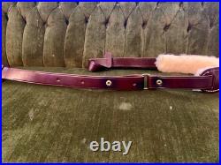 RARE Vintage 80s ORVIS Shotgun Carry Sling Brown Leather NIB