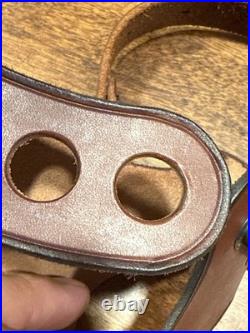 RLO Leather No Drill Harnessed Sling For Lever Action Rifle. 30-30 Rifle