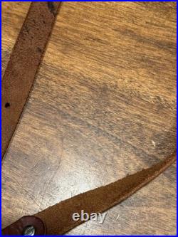 RLO Leather No Drill Harnessed Sling For Lever Action Rifle. 30-30 Rifle