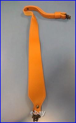 Rare Deluxe Premium Leather Western / Safari Hunting Rifle Sling Steel Swivel