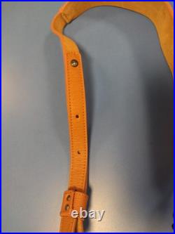 Rare Deluxe Premium Leather Western / Safari Hunting Rifle Sling Steel Swivel