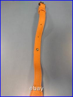 Rare Deluxe Premium Leather Western / Safari Hunting Rifle Sling Steel Swivel