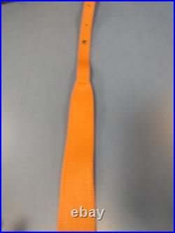 Rare Deluxe Premium Leather Western / Safari Hunting Rifle Sling Steel Swivel