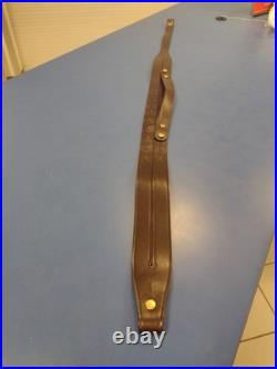 Rare New Galco Safari Ching Sling Dark Havana Leather Premium Rifle Gun Strap