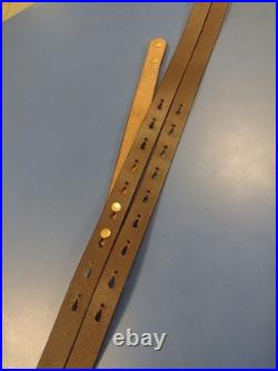 Rare New Galco Safari Ching Sling Dark Havana Leather Premium Rifle Gun Strap