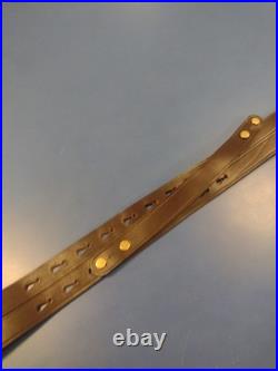 Rare New Galco Safari Ching Sling Dark Havana Leather Premium Rifle Gun Strap