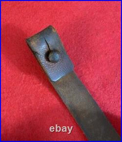 Rare Original WW2 Japanese Arisaka Rifle/Carbine Leather Sling with Kanji