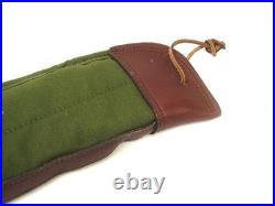 Rare Vintage Cabelas Canvas /Leather Shotgun Case Rifle Hunting 52 Filson Style