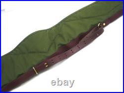 Rare Vintage Cabelas Canvas /Leather Shotgun Case Rifle Hunting 52 Filson Style