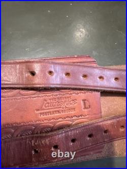 Rare Vintage George Lawrence Leather Target Rifle Shooting Sling. Size Large