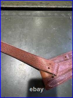 Rare Vintage George Lawrence Leather Target Rifle Shooting Sling. Size Large