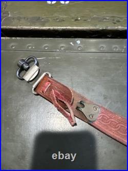 Rare Vintage George Lawrence Leather Target Rifle Shooting Sling. Size Large
