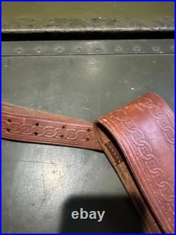 Rare Vintage George Lawrence Leather Target Rifle Shooting Sling. Size Large