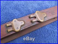 Rare Ww1 Original Us Military Springfield Rifle Leather Sling Made Ria In 1914