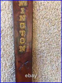 Remington Custom Leather Rife Sling Hand Tooled And Made in the USA