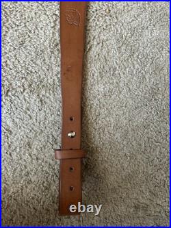 Remington Custom Leather Rifle Sling Hand Tooled And Made in the USA