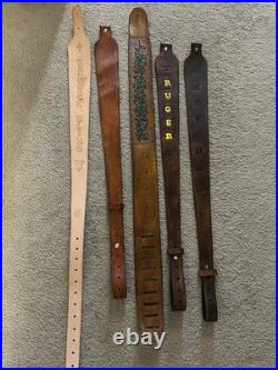 Remington Custom Leather Rifle Sling Hand Tooled And Made in the USA