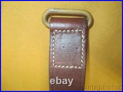 Reproduction Military Style Brown Leather Rifle Sling CS 1917