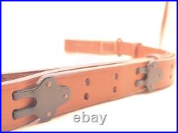 Ria 1941 Leather Black Steel Rifle Sling