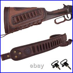 Rifle Buttstsock and Ammo Holder Sling Set for. 30-06.308.22LR. 17HMR. 223