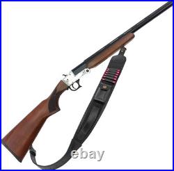 Rifle Shell Holder Bandolier Gun Sling for Shoulder Strap with Swivels Type Blac