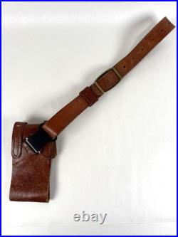 Rifle Shooting Leather Cuff and Sling by Al Freeland Rock Island IL 1940's VTG