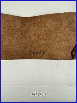 Rifle Shooting Leather Cuff and Sling by Al Freeland Rock Island IL 1940's VTG