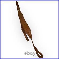 Rifle Sling AA&E Leathercraft Brown Cowhide Leather VINTAGE