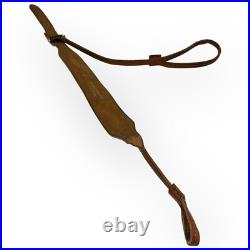 Rifle Sling AA&E Leathercraft Brown Cowhide Leather VINTAGE