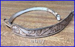 Rifle Sling Hand Tooled (Prison Made) Leather Western Design with Deer Adjustable
