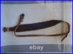 Rifle Sling Leather Cobra WithSwivels