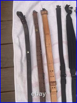 Rifle Sling Lot 9 Slings Leather- Nylon
