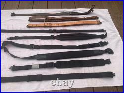 Rifle Sling Lot 9 Slings Leather- Nylon