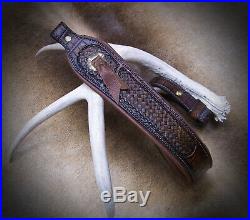 Rifle Sling, Seelye Leather Works, Hand tooled in the USA, Bayou Leather