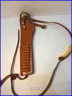 Rossi Ranch Gunleather Leather Holster Rig Ammo Loops shoulder strape Mares leg