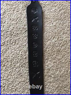 Ruger Custom Leather Rifle Sling Hand Tooled And Made in the USA