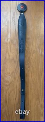 Ruger Leather Cobra Sling Black Padded Embossed M77 10/22 Mini 14 PC9 OEM