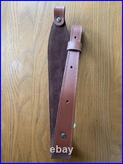 Ruger Leather Cobra Sling Brown Embossed By Levy's Leather M77 10/22 Mini 14 PC9