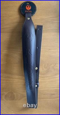 Ruger Leather Cobra Sling Dark Brown Padded Embossed M77 10/22 Mini 14 PC9 OEM